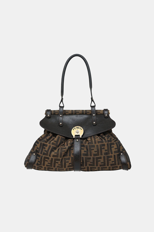 Fendi 2009 Zucca Monogram Magic Shoulder Bag