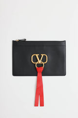 V-Ring leather Pouch