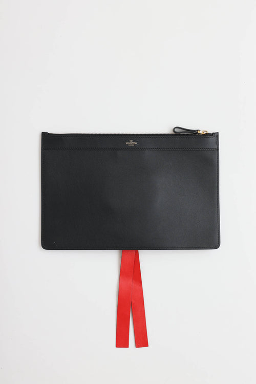 V-Ring leather Pouch