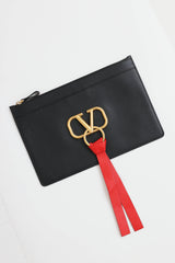 V-Ring leather Pouch