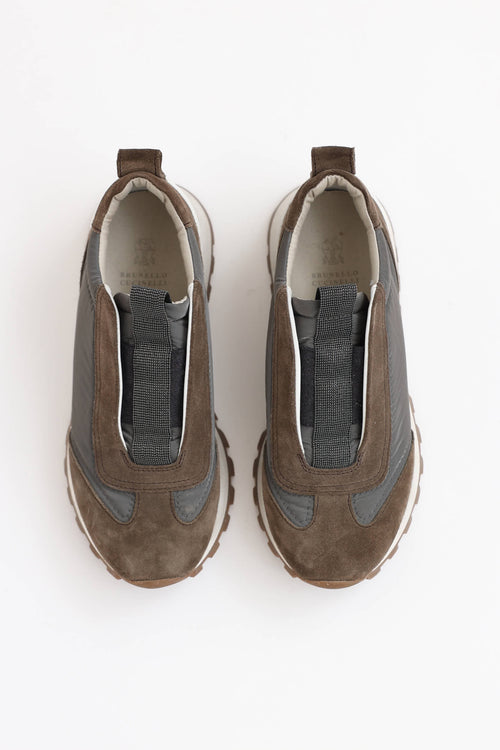 Brunello Cucinelli Monili Slip On Sneaker