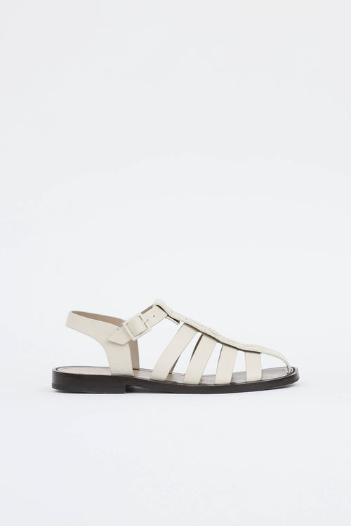 The Row Leather Pablo Sandal