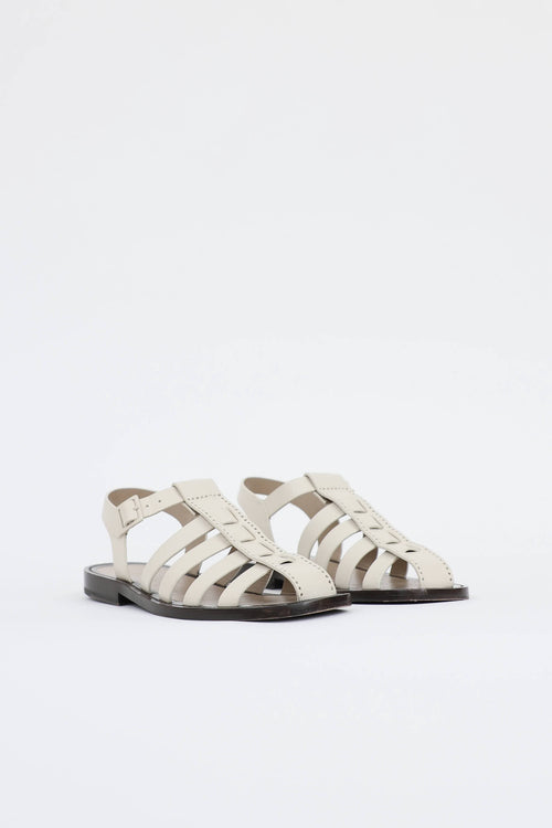 The Row Leather Pablo Sandal