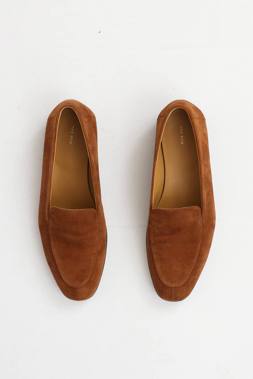 The Row Suede Sophie Loafer