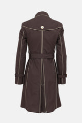 Burberry Contrast Trim Trench Coat