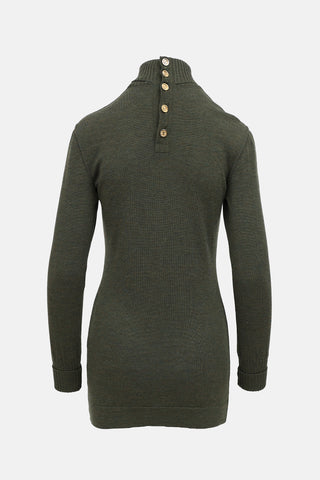 Chanel C. 1990s Turtleneck Sweater Dress