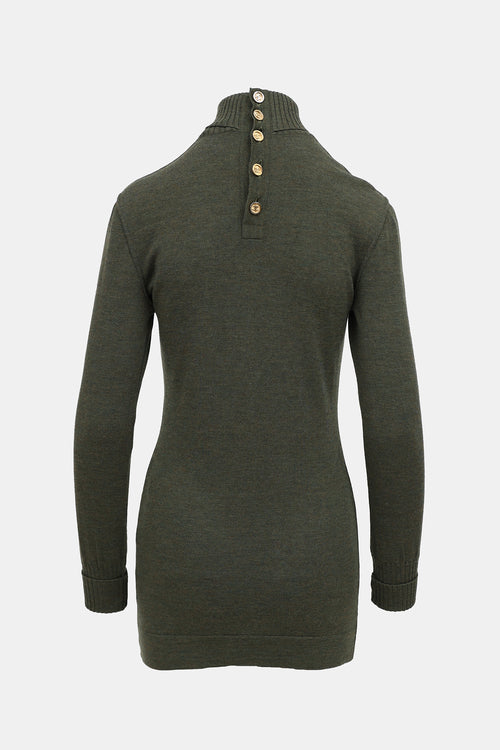 Chanel C. 1990s Turtleneck Sweater Dress