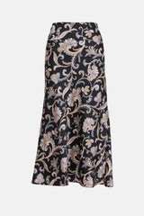 Veronica Beard Paisley Print Slip Skirt