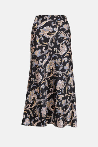 Veronica Beard Paisley Print Slip Skirt