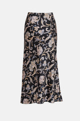 Veronica Beard Paisley Print Slip Skirt