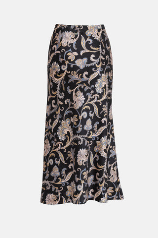 Veronica Beard Paisley Print Slip Skirt