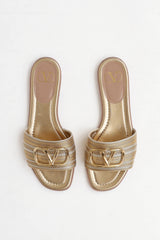 Valentino Metallic VLogo Slide