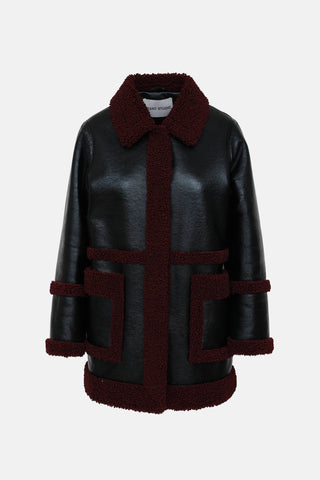 Stand Studio Haley Panel Sherpa Jacket