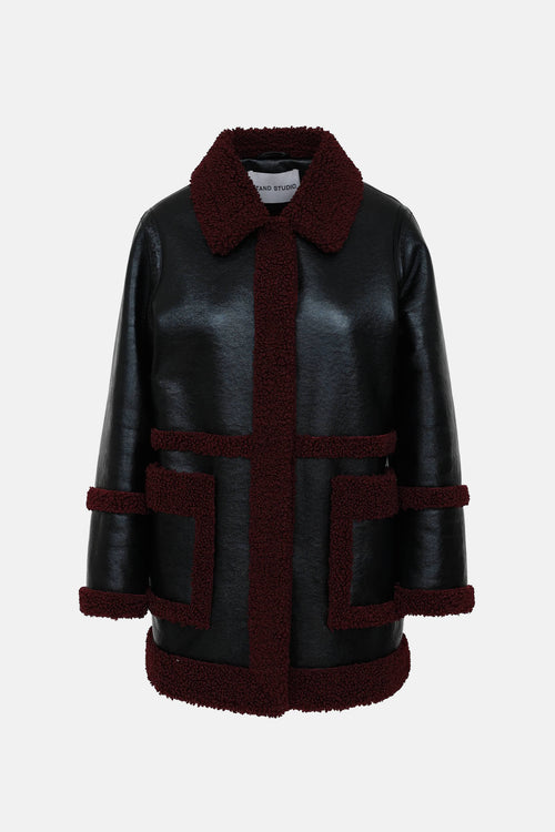 Stand Studio Haley Panel Sherpa Jacket
