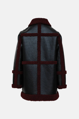 Stand Studio Haley Panel Sherpa Jacket