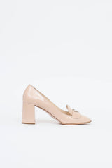 Prada Patent Block Heel Pump