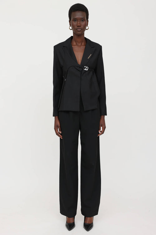 Harness Asymmetric Cut-Out Blazer