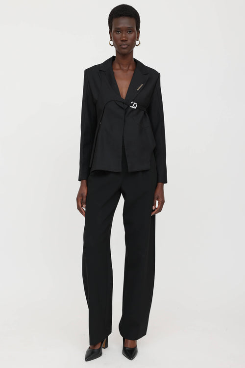 Harness Asymmetric Cut-Out Blazer