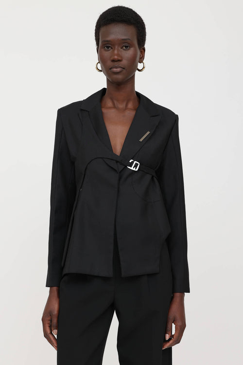 Harness Asymmetric Cut-Out Blazer