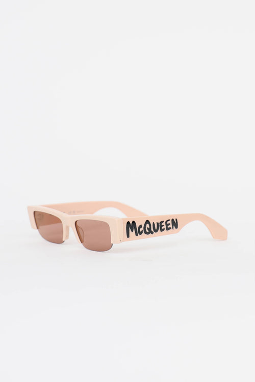 McQueen AM 0404S Rectangle Sunglasses
