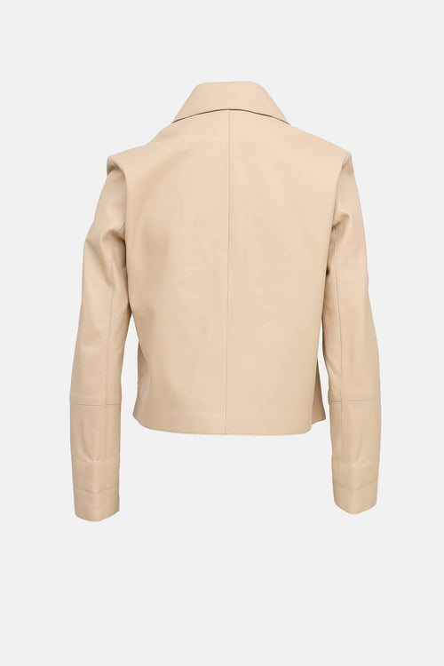Arma Leather Cropped Emy Jacket