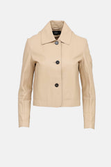 Arma Leather Cropped Emy Jacket