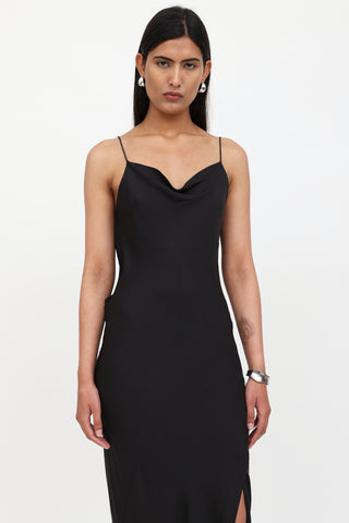 Theory Cowl Neck Slip Dress