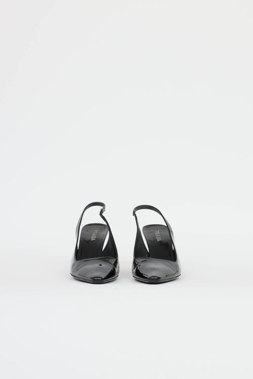 Prada Patent Slingback Heel