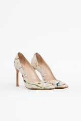 Manolo Blahnik Linen BB Paint Pump