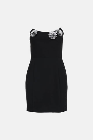 Amanda Uprichard Strapless Flower Dress
