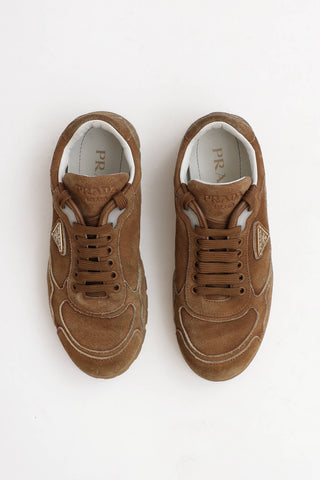Prada Faded Suede Sneaker