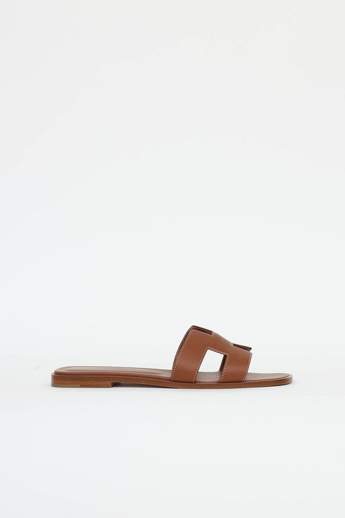 Hermès 2021 Box Leather Oran Sandal