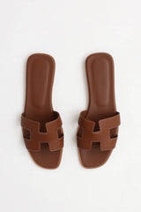 Hermès 2021 Box Leather Oran Sandal