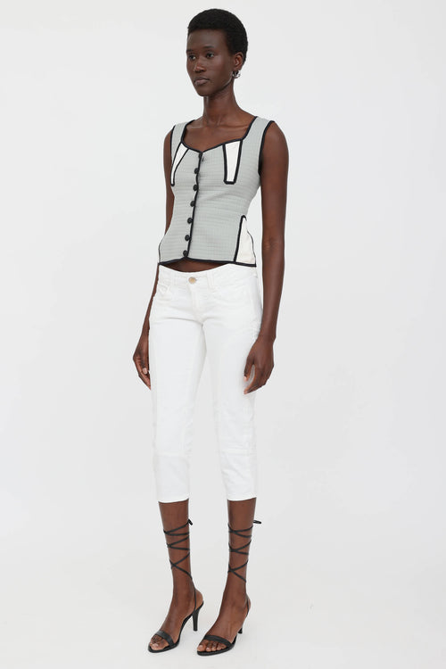 Jean Paul Gaultier C. 2010's Denim Capris Pant