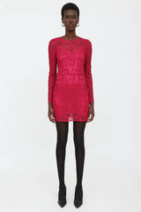 Dolce & Gabbana C. 1990's Lace Floral Dress