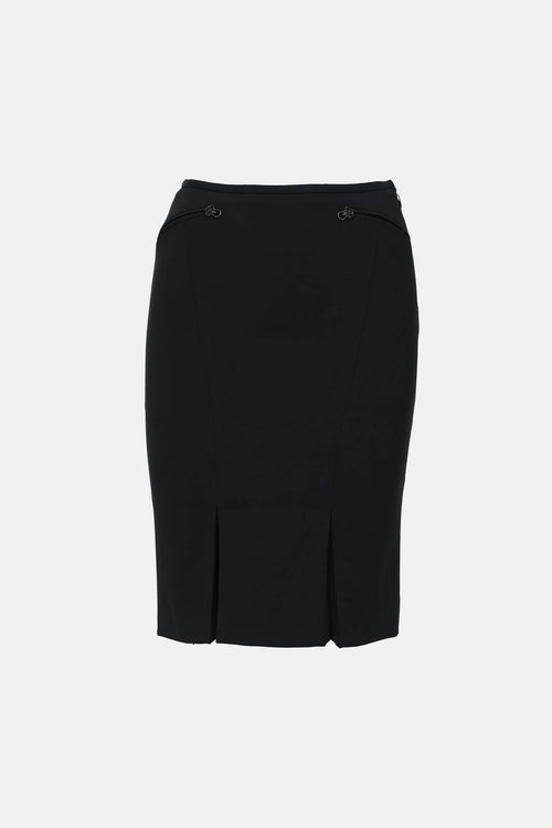 C. 1990's Wool Blend Pencil Skirt