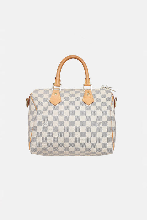 Louis Vuitton 2013 Damier Azur Speedy Bandoulière 25 Bag