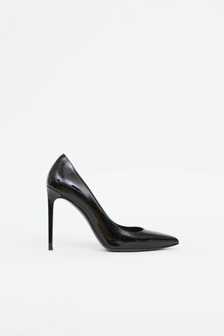 Saint Laurent Patent Zoe Pump