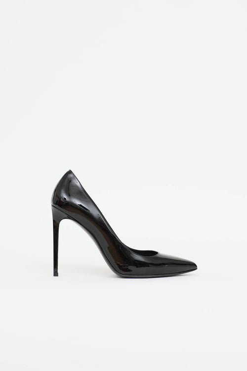 Saint Laurent Patent Zoe Pump