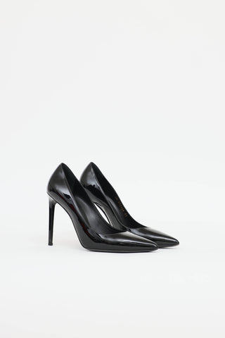 Saint Laurent Patent Zoe Pump