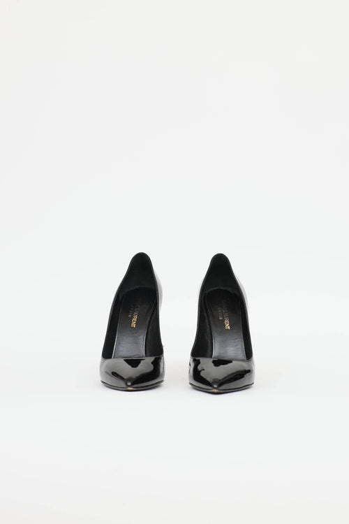 Saint Laurent Patent Zoe Pump