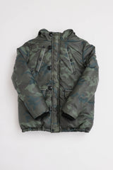Burberry Camo Print Puffer Jacket