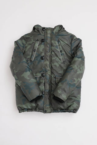 Burberry Camo Print Puffer Jacket