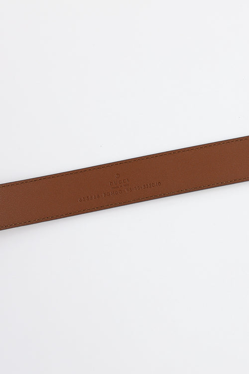 Gucci Leather G Buckle Belt