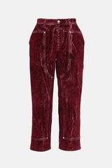 Stella McCartney Distressed Velvet Carpenter Pants