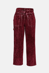 Stella McCartney Distressed Velvet Carpenter Pants