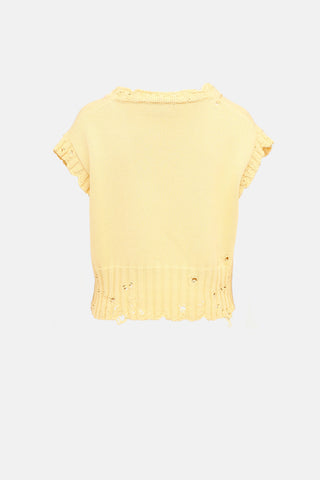 Marni Distressed Knit Vest