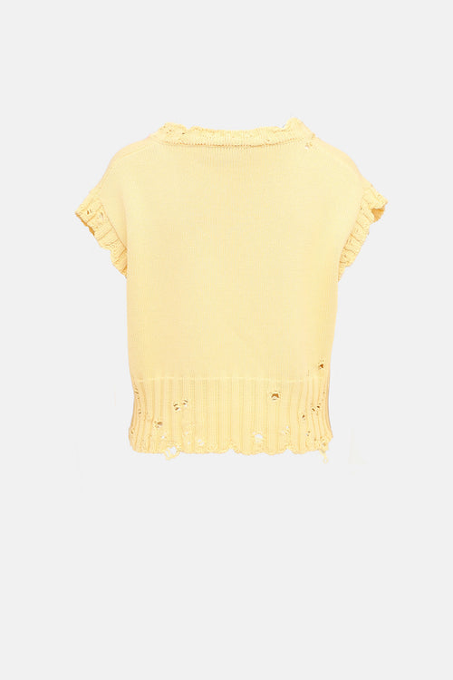 Marni Distressed Knit Vest