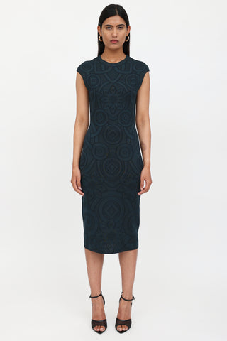McQueen Knit Pattern Dress