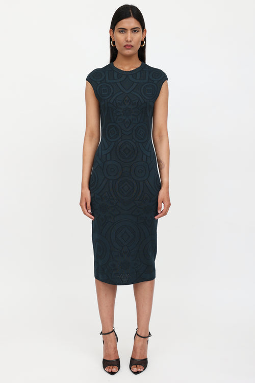 McQueen Knit Pattern Dress